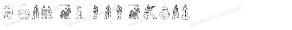 Girl Characters字体转换